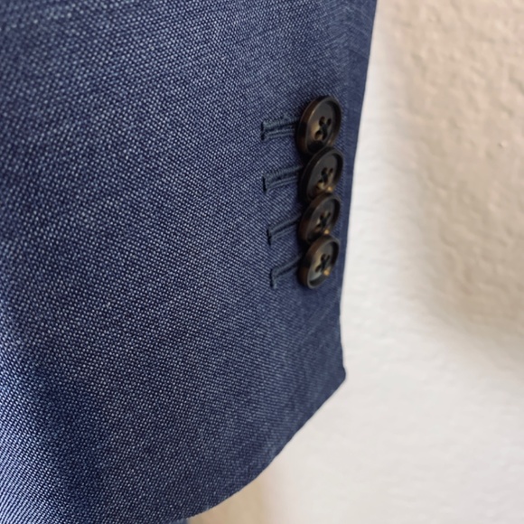 SUITSUPPLY Suit Mens 38R 33x29.5" Brescia Napoli Single Breasted Pure Wool Blue - Picture 5 of 16